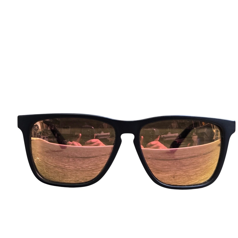 Knockaround Premiums Black Matte Rose Gold Polarized Sunglasses